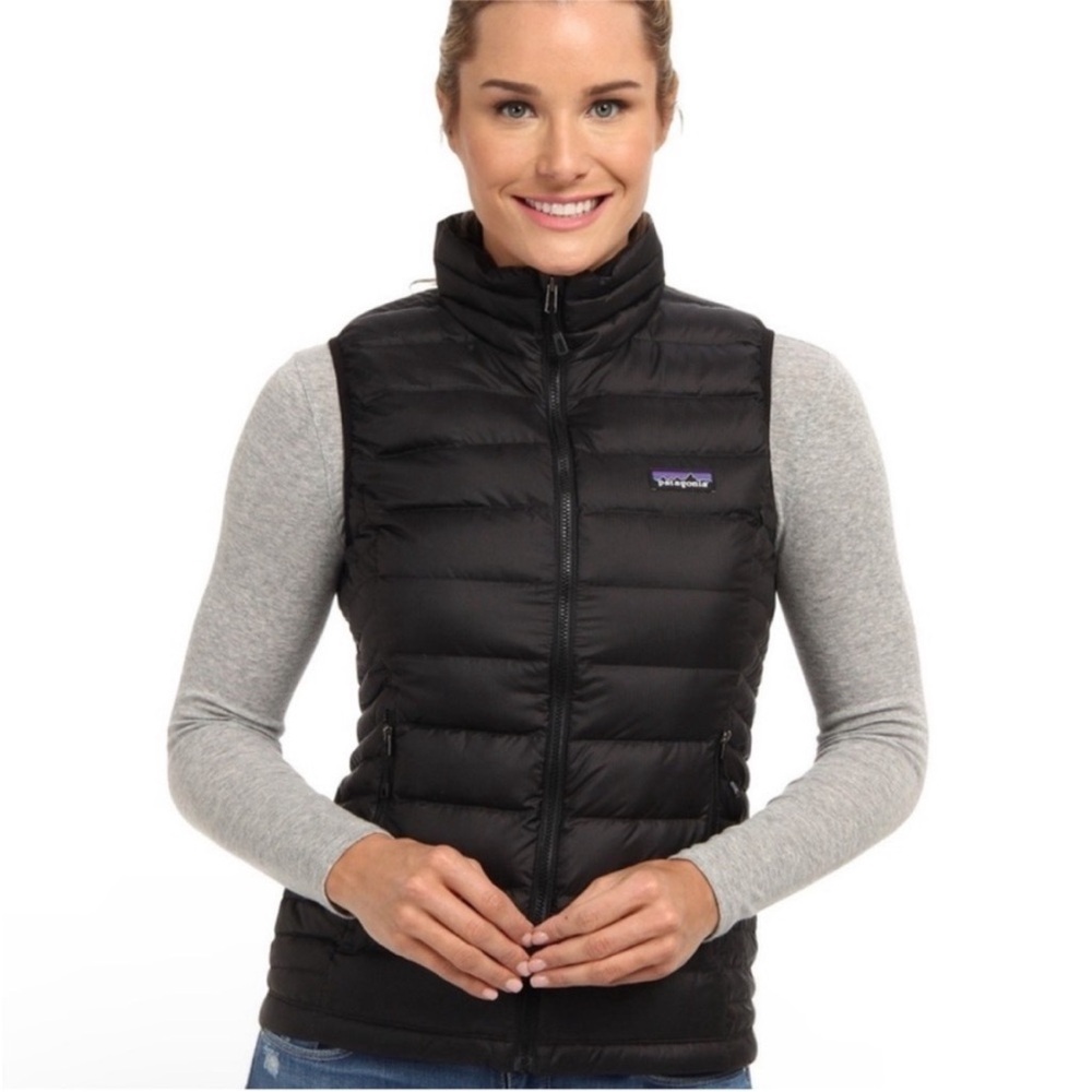 Patagonia Down Sweater Vest Puffer Packable Black Small